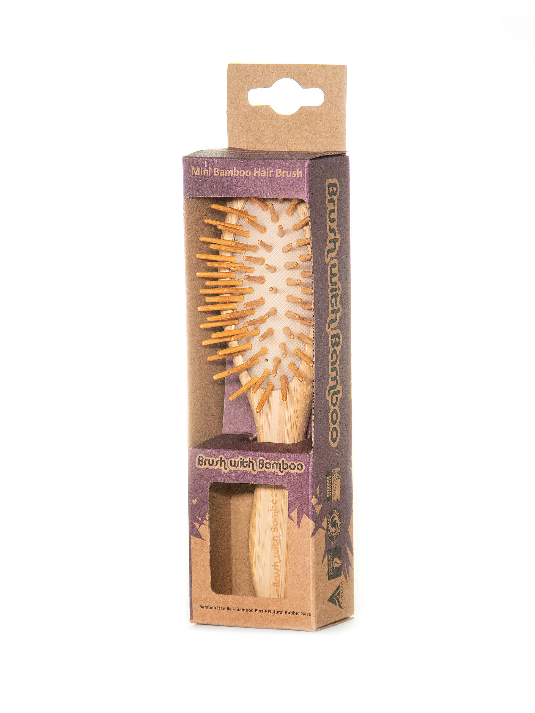 Mini Bamboo Hair Brush Brush With Bamboo